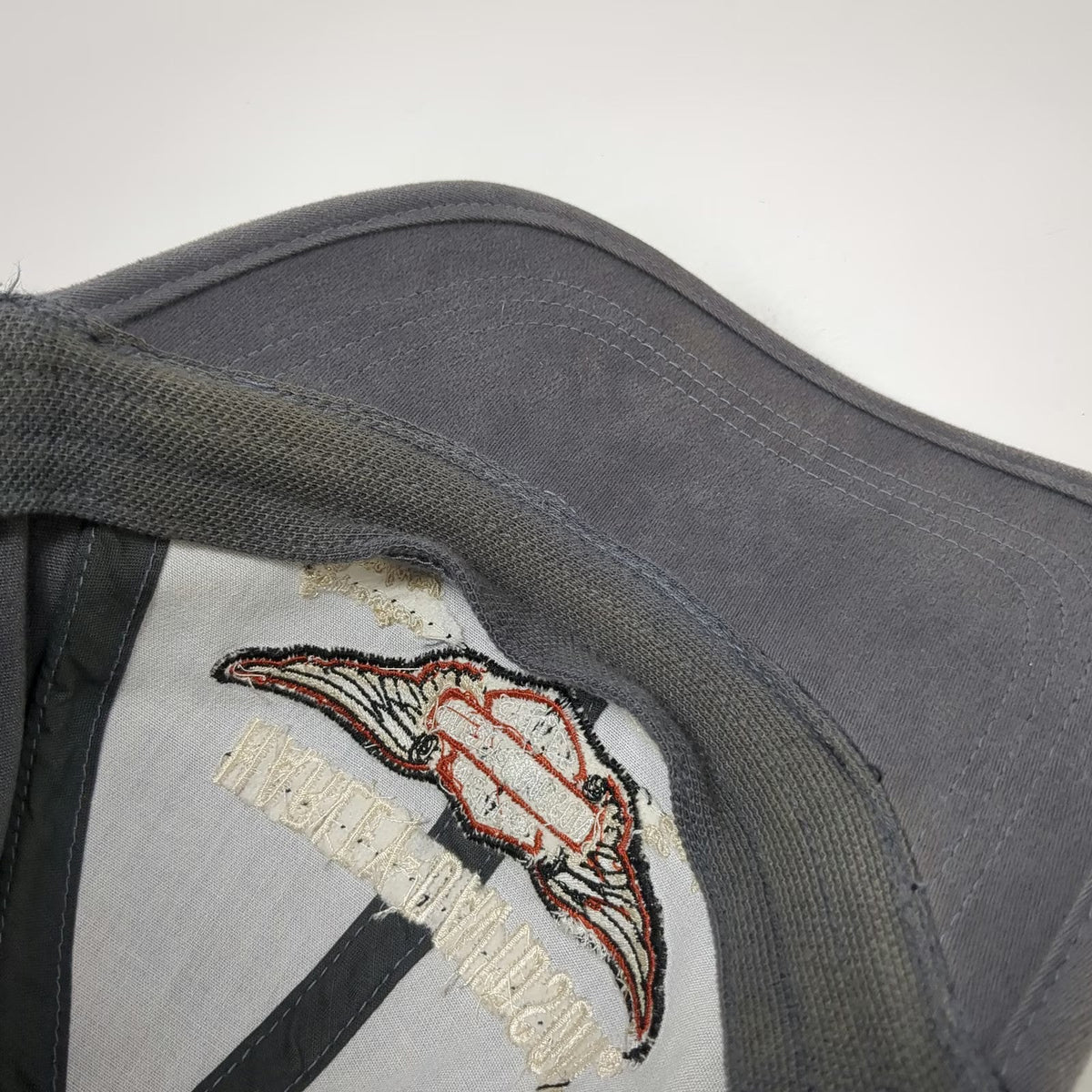 Harley-Davidson Baseball Cap Gray One Size Motorcycle Since 1903 Stretch Fit Hat