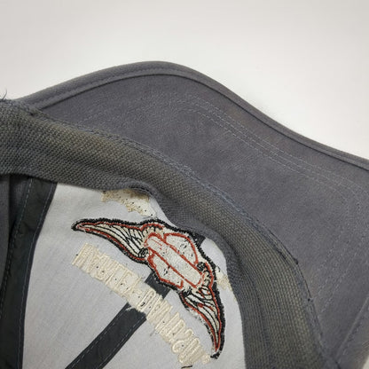 Harley-Davidson Baseball Cap Gray One Size Motorcycle Since 1903 Stretch Fit Hat