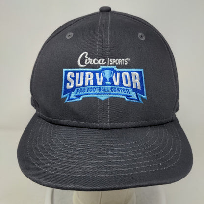 Circa Sports Survivor Pro Football Contest Snapback Hat Gray OSFM New Era