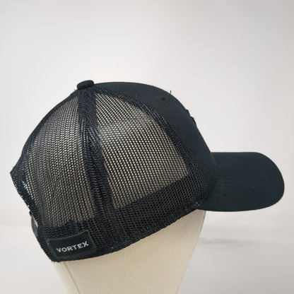 Vortex Optics Trucker Hat Black One Size Mesh Snapback Tonal Logo Structured