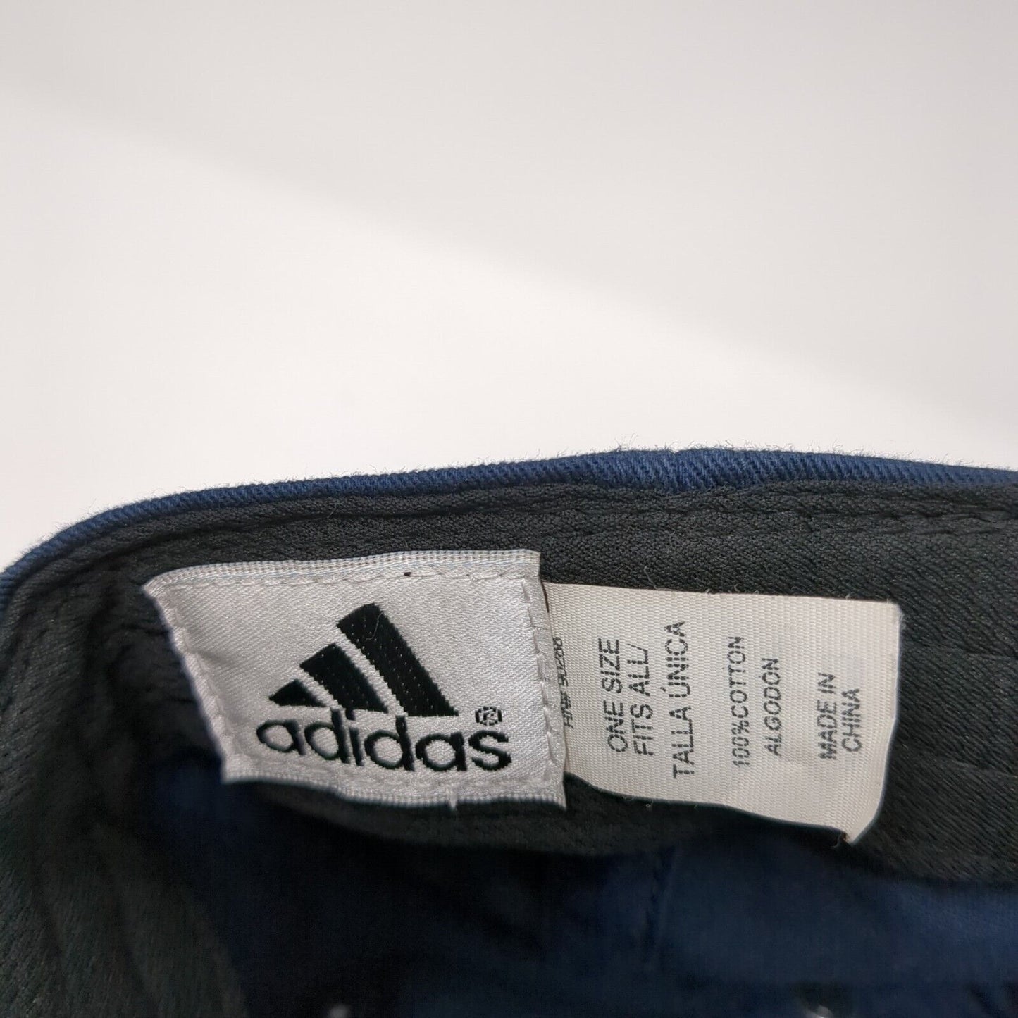 Adidas Slideback Hat Blue One Size Adjustable Embroidered Always Cool Cotton
