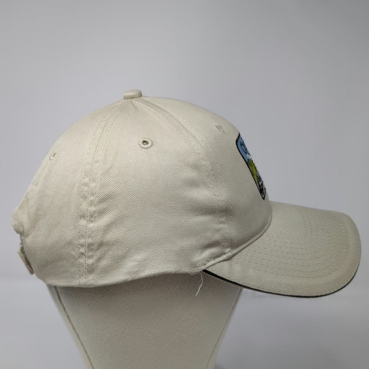 Port & Company Baseball Cap Beige One Size Train Ophir Utah Patch Adjustable Hat