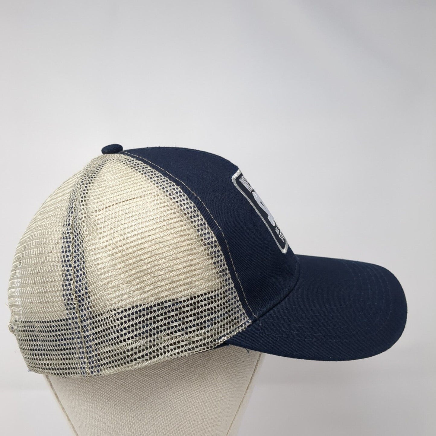 Western Son 10x Distilled Vodka Trucker Hat Blue One Size Mesh Back