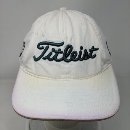 Titleist #1 FJ Slideback Hat White One Size Embroidered Adjustable