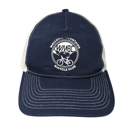 Wallowa Mountains Bicycle Club Snapback Trucker Hat Blue OS Port Authority