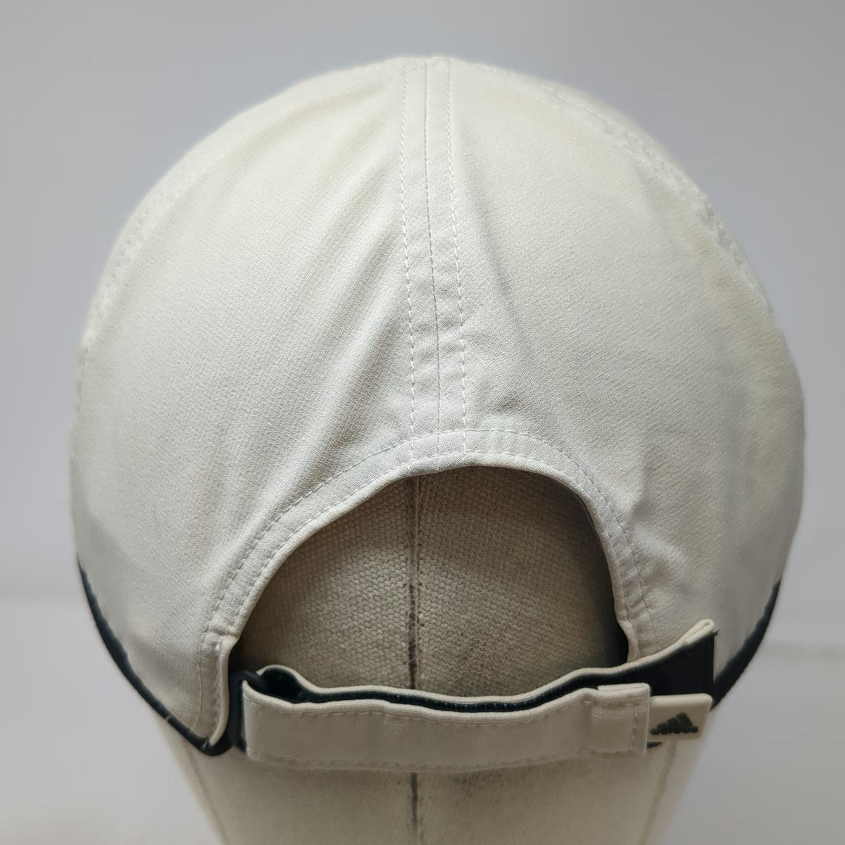Adidas Baseball Cap Beige One Size AEROREADY Logo Breathable Slideback Hat Mesh