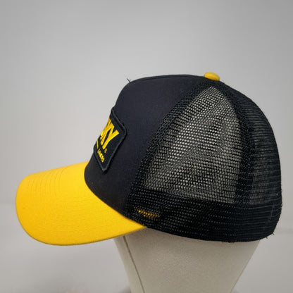 RealTree Trucker Hat Black Yellow One Size Husky Liners Patch Mesh Snapback
