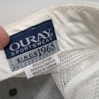 Ouray Trucker Hat Gray One Size Young Life Malibu Club Mountain Snapback Mesh