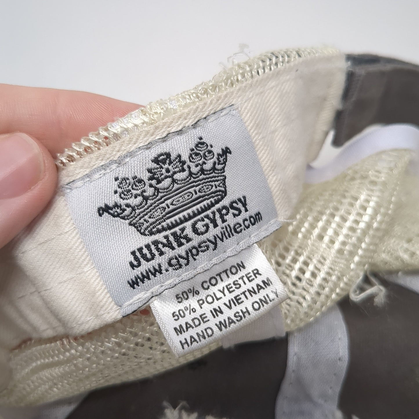 One And Only Rebel Child Strapback Trucker Hat Gray One Size Junk Gypsy