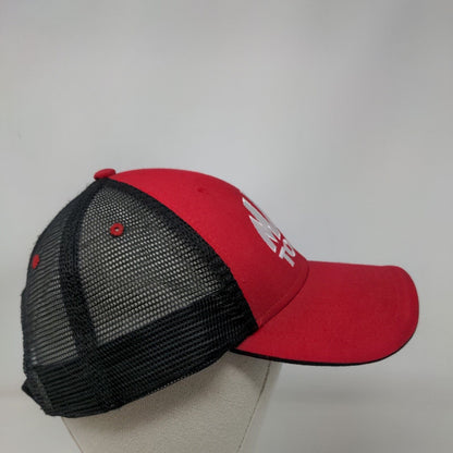 MAC Tools Men's Strapback Mesh Back Trucker Hat Red Black OSFM Embroidered Logo