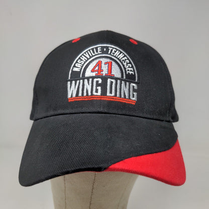 Unbranded Men's Strapback Hat Black OSFM Embroidered Nashville Wing Ding Logo