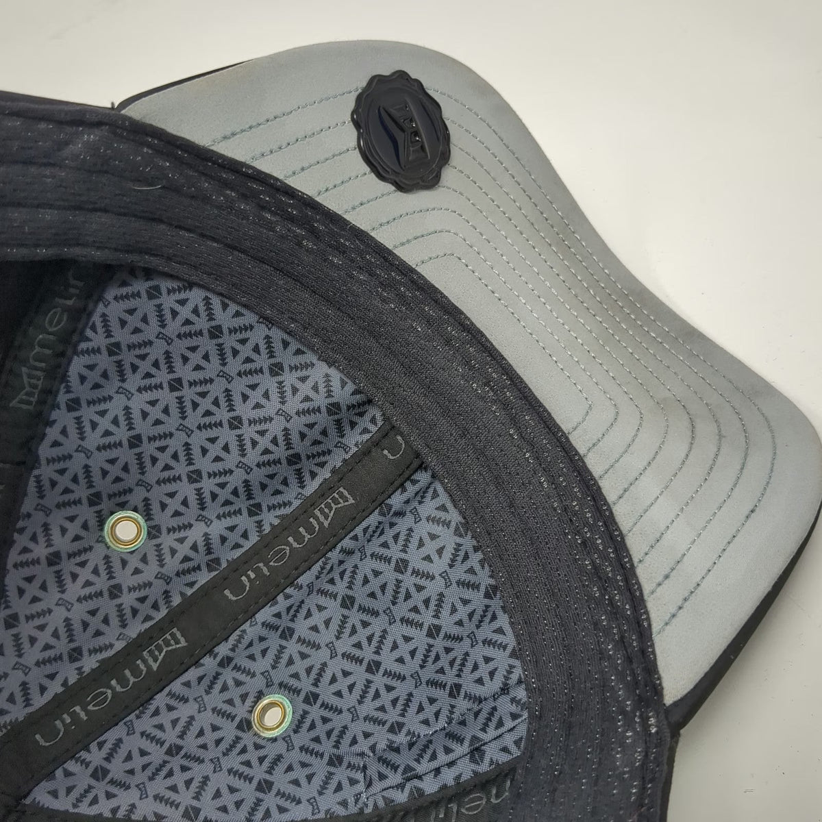Melin Trucker Hat Black L A-Game Infinite Thermal Snapback Water Resistant Hat