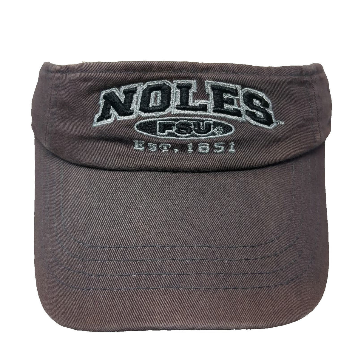 Zephyr FSU Seminoles Noles Gray Visor One Size Strapback Florida State 1851 Hat