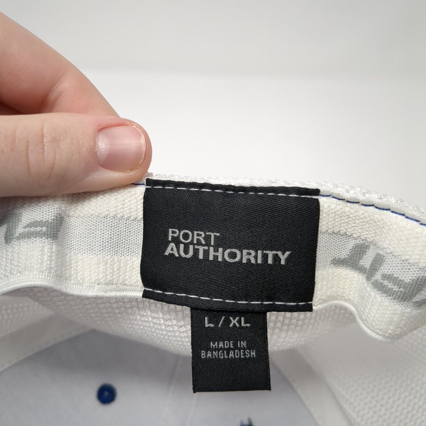 Idaho VRC Fitted Mesh Back Trucker Hat Blue L/XL Flexfit Port Authority