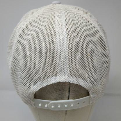 Mercedes Benz Patch White Trucker Hat Snapback Mesh Green Underbrim Cap Vintage