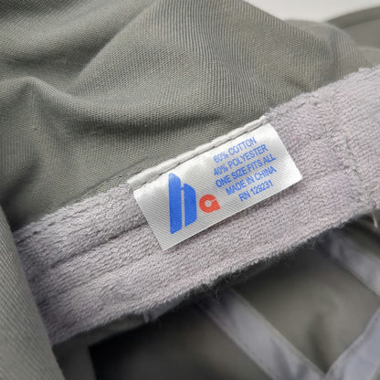 hg 5 Panel Hat Gray One Size Neck Flap Sun Shield Cord Toggle Slideback Outdoor