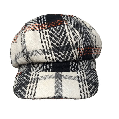 Unbranded Newsboy Pressboy Hat Cap Multicolor OSFA Plaid Blank