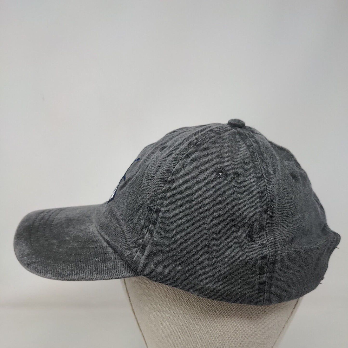 Grand Turk Strapback Hat Gray One Size Adjustable Embroidered Caribbean Side