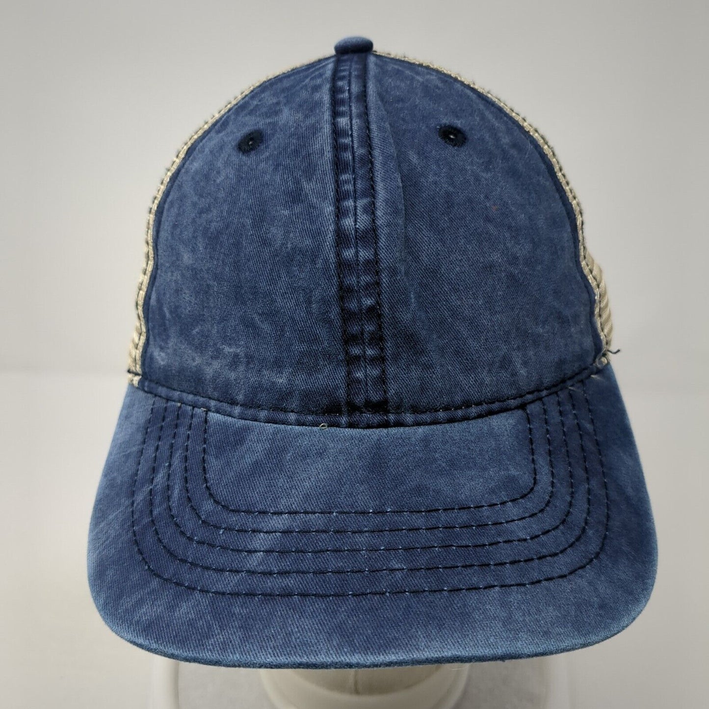 Unbranded Slideback Mesh Back Trucker Hat Blue Cove One Size Blank