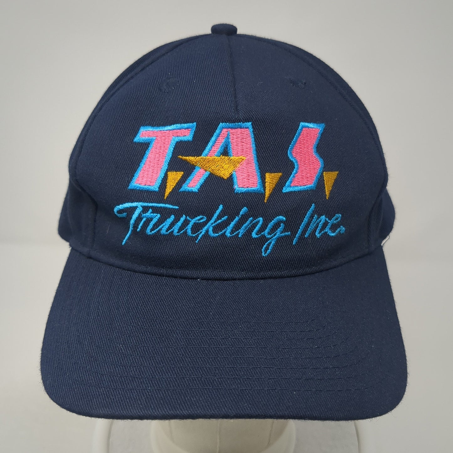 TAS Trucking Inc. Strapback Hat Blue One Size Adjustable Head To Toe
