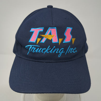 TAS Trucking Inc. Strapback Hat Blue One Size Adjustable Head To Toe