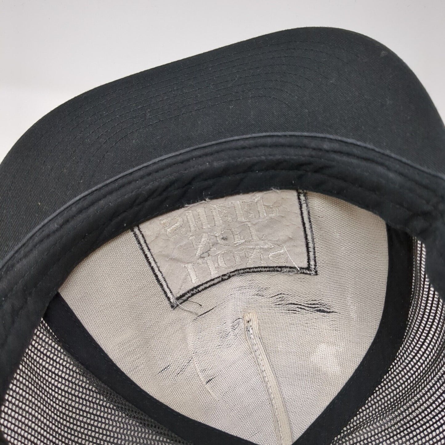 Lions Not Sheep Snapback Trucker Hat Black One Size Adjustable Mesh Back Yupoong