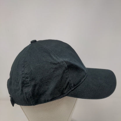 BP. Slideback Hat Black One Size Adjustable Vented Holes 6 Panel Blank