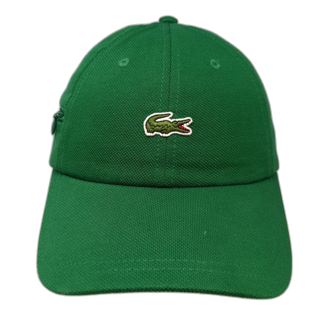 Supreme Lacoste L!ve Green Baseball Cap Hat Zipper Pocket Strapback Cotton