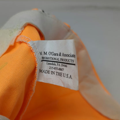 O'Gara 1992 New York City Marathon John Hancock Orange Baseball Cap Hat Vintage