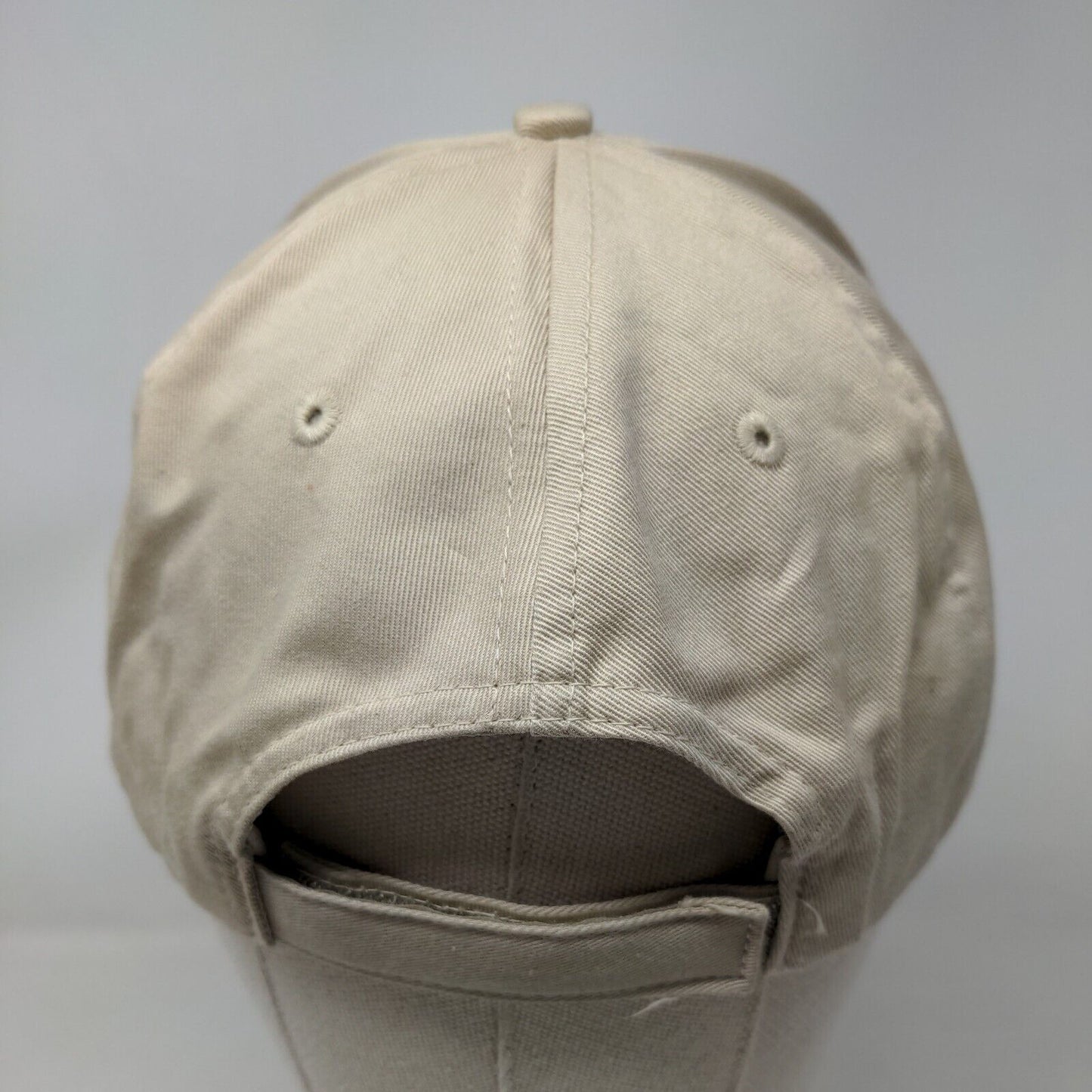 Stoeppelwerth & Associates Strapback Hat Tan Adjustable Embroidered Compass Logo