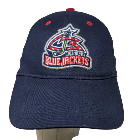 Reebok Hockey Men's Fitted Hat Blue Size 8-20 Embroidered Columbus Blue Jackets