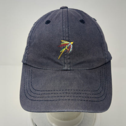 Charles F. Orvis Signature Collection Slideback Hat Blue OSFA Embroidered Fly