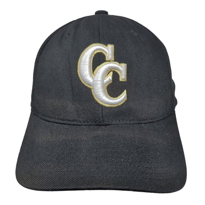 CC Fitted Hat Black M-L Embroidered Pro 185 Flexfit ProCotton Richardson