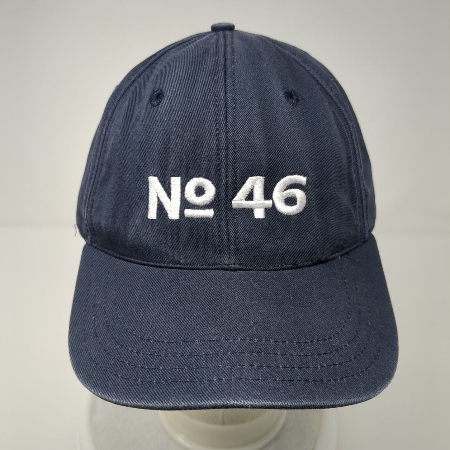 No 46 Biden Strapback Hat Blue OSFA Adjustable Embroidered 6 Panel Unionwear