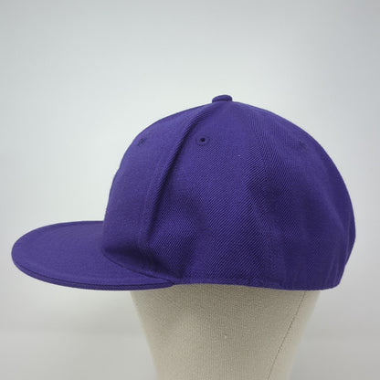 KB ETHOS Fitted Hat Purple 8 Solid Blank 6 Panel Vent Holes Outdoor