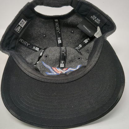 New Era Baseball Cap Gray One Size West Valley Construction Wool Slideback Hat