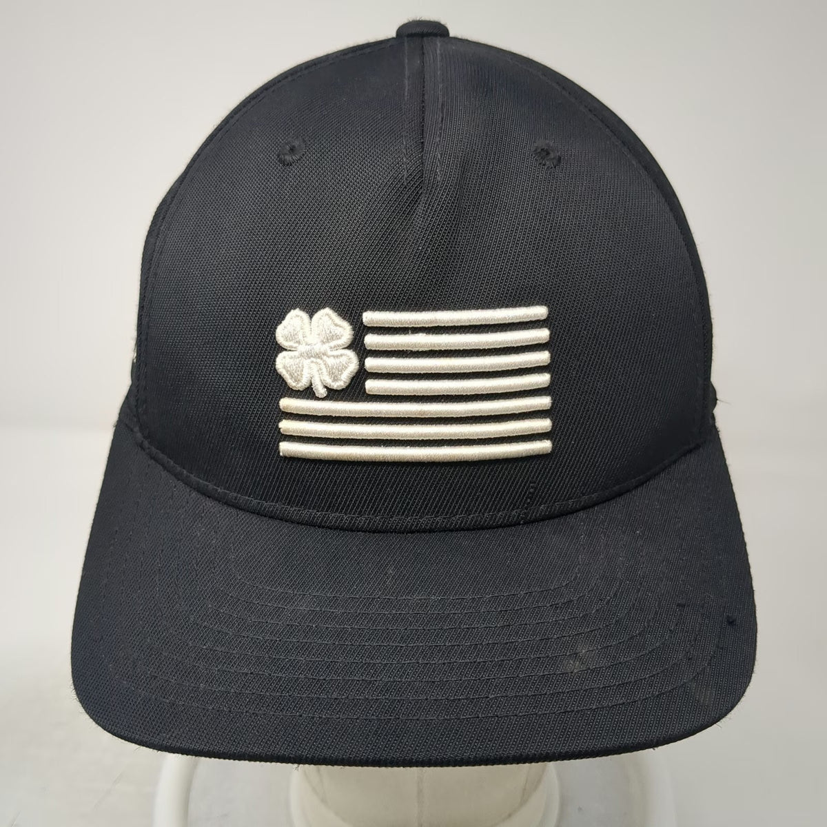 Black Clover 5 Panel Black Hat One Size Snapback Live Lucky CompuNet HPE Logo