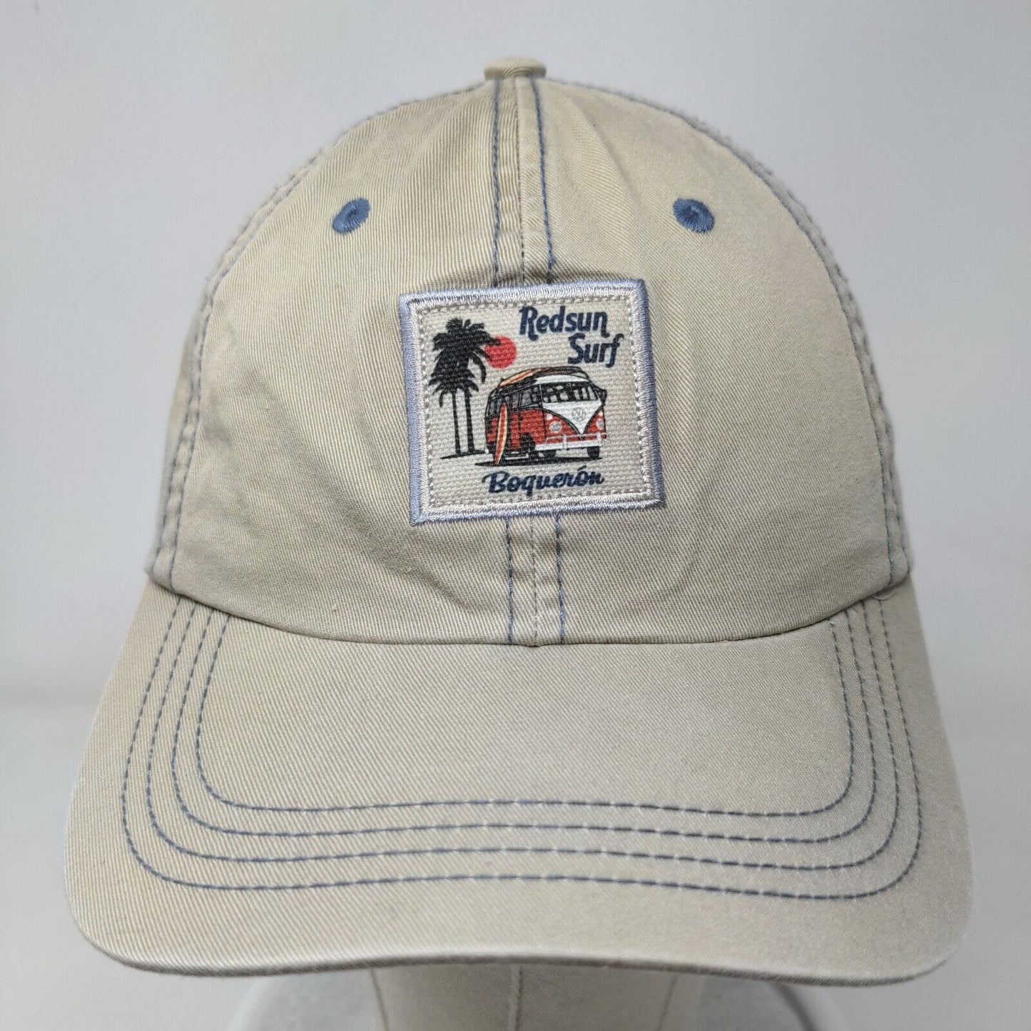 Redsun Surf Boqueron Patch Strapback Hat Tan Extreme Fit Adjustable