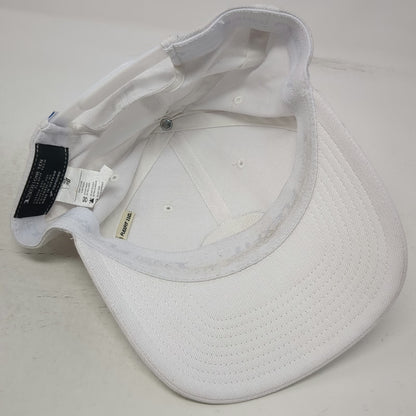 TravisMathew Snapback Hat White One Size Golf Logo Patch Adjustable Structured