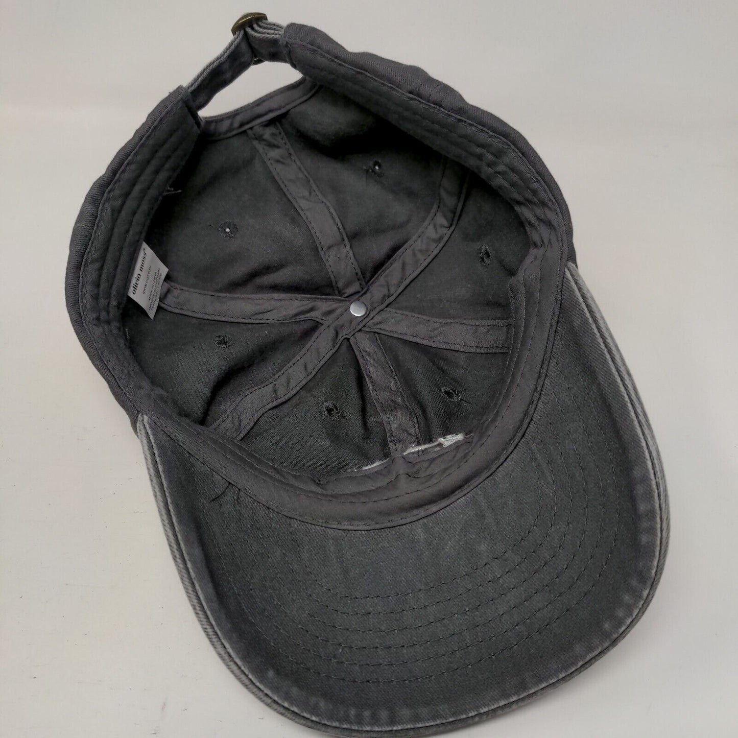Plant Mom Slideback Hat Gray One Size Adjustable Embroidered 6 Panel Olivia Moss