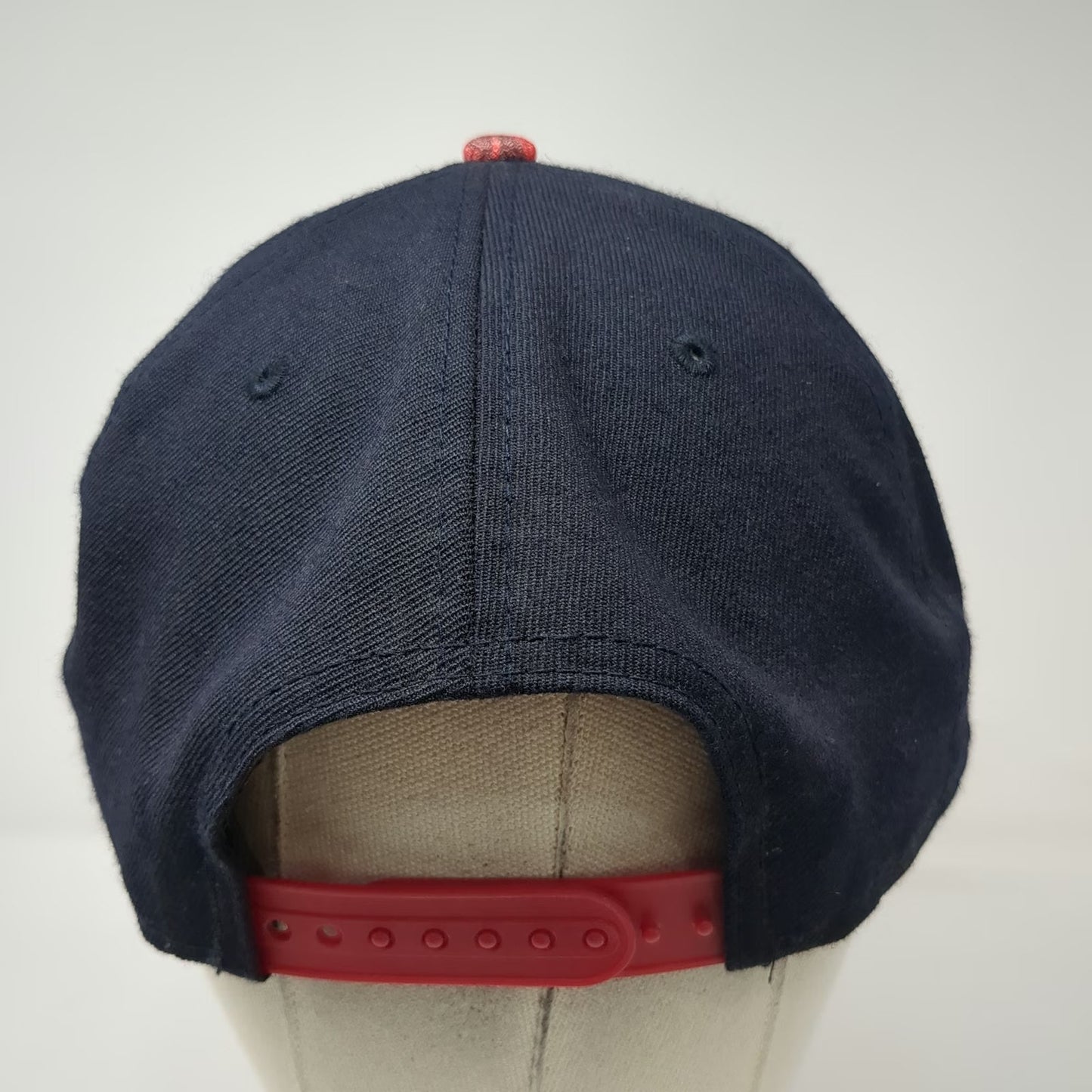 New Era Boston Red Sox MLB Snapback Hat Blue Size L 9FIFTY Flat Brim Patterned
