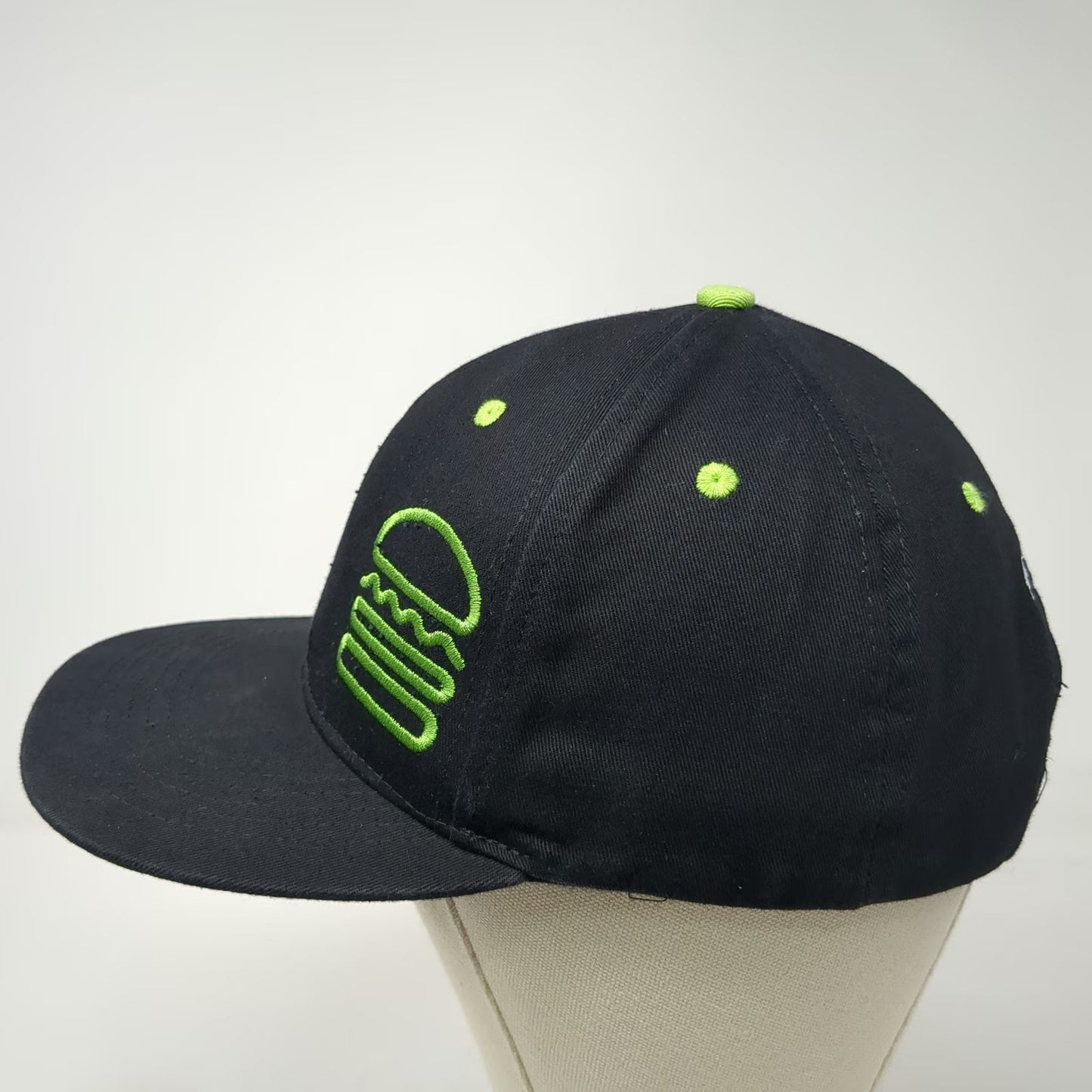 Shake Shack Snapback Black One Size Green Burger Logo Under Brim Patterned Hat