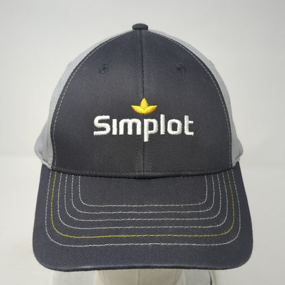 Simplot Strapback Baseball Cap Gray One Size Adjustable Embroidered K-Products
