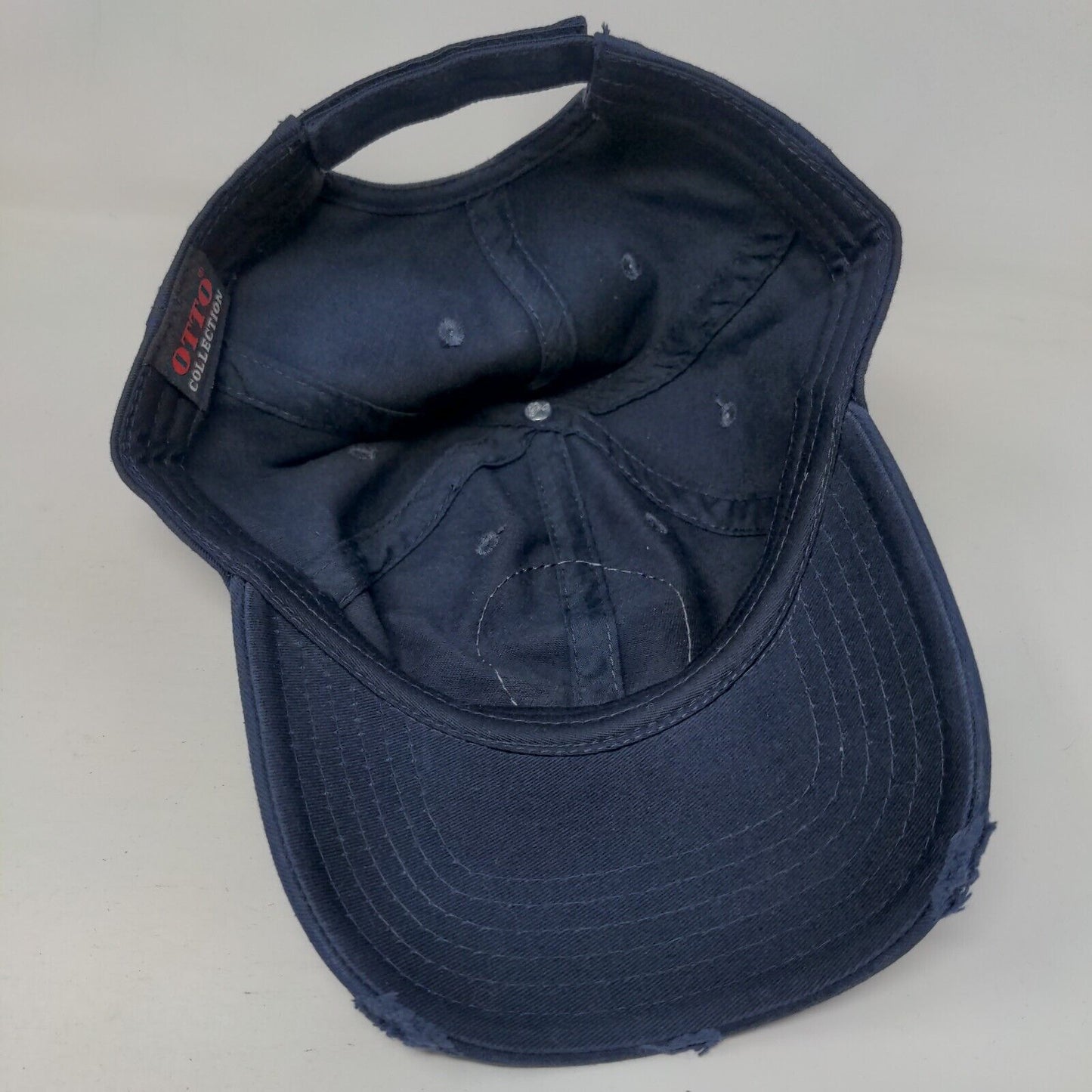 Woods Bay Montana Flathead Lake Patch Strapback Hat Blue OSFM Otto