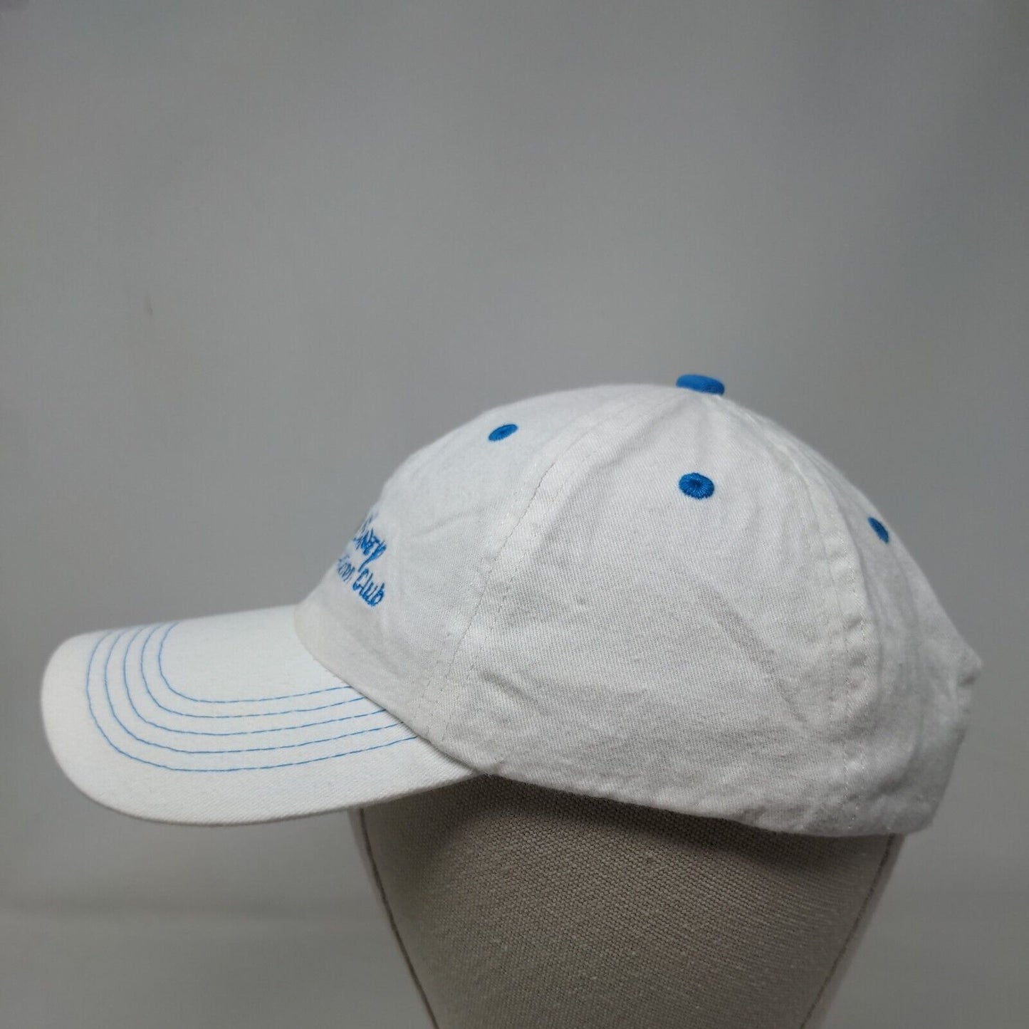 Disney Vacation Club Member Slideback Hat White OSFA Adjustable Embroidered