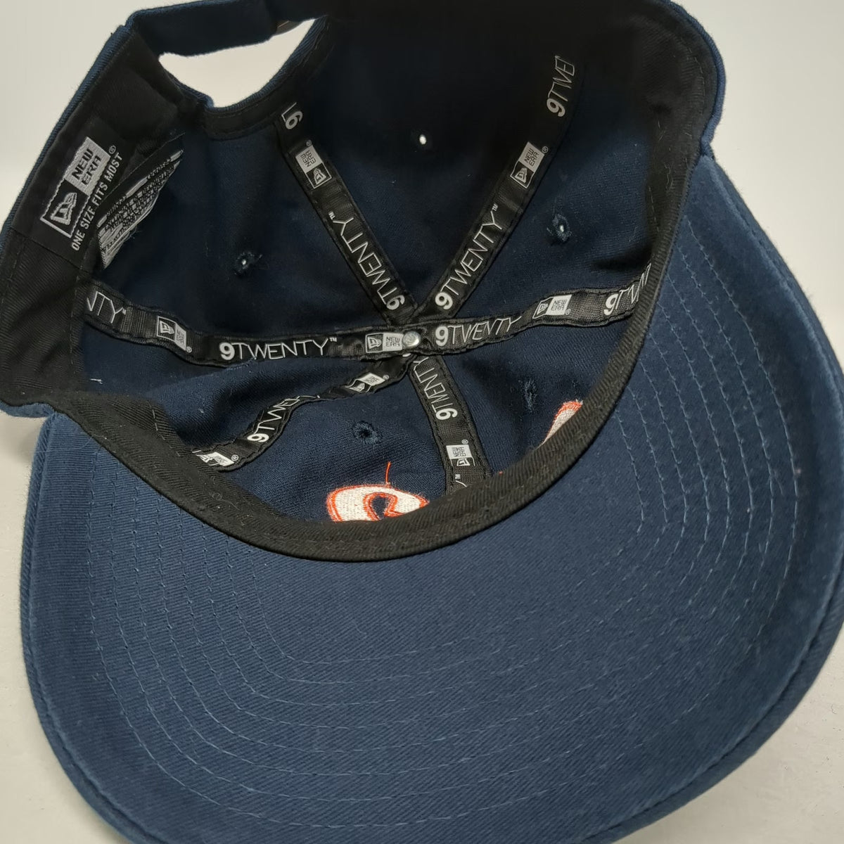 New Era Baseball Cap Blue One Size 312 Hard Knocks Slideback Hat Cotton