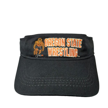 Big Play NCAA Oregon State Beavers Wrestling Visor Hat Black One Size Mascot