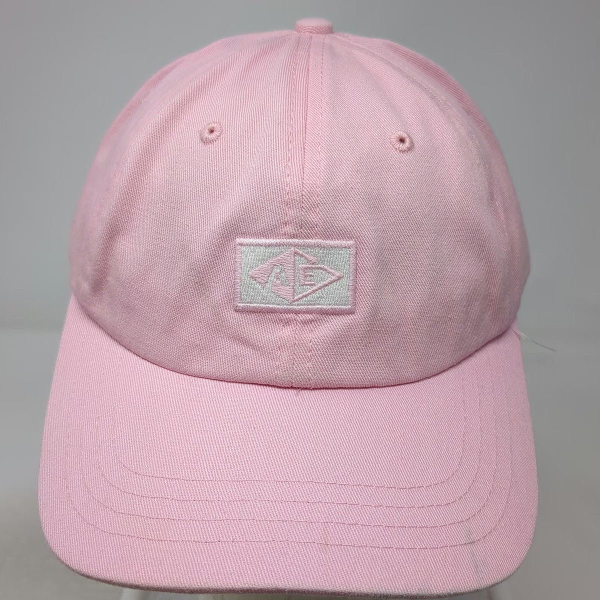 American Eagle AE Logo Pink OSFM Baseball Cap Adjustable Cotton Strapback Hat