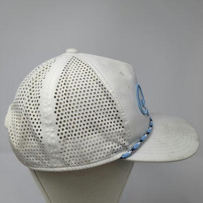 Good Good Golf White Trucker Hat One Size Blue Rope Script Mesh Back Snapback