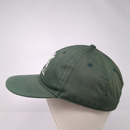 MV Football Strapback Hat Green OSFM Adjustable Embroidered Alleson